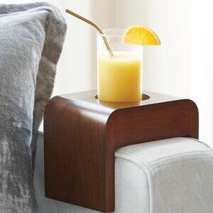 Lovesac Sactionals Drink Holder: Dark Walnut